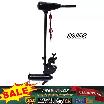 $255.05 • Buy 80 LBS Thrust Electric Trolling Motor Outboard Motor Engine Fishing Boat Engine