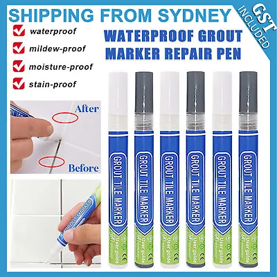 5PCS Tile Repair Pen Wall Gap Refill Grout Refresher Marker Bathroom Waterproof • $7.99