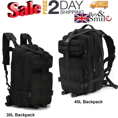 Military 45 Litre Rucksack Molle Bag British Army Hiking Daysack Cadet Mtp Camo • £15.99