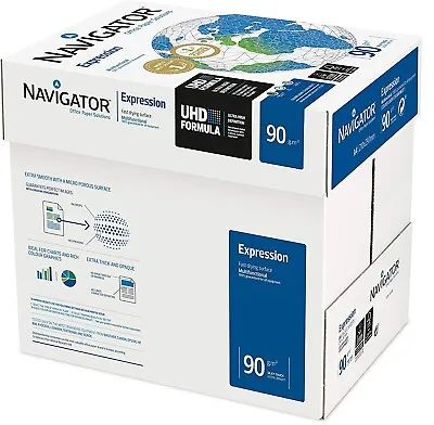 Navigator 90gsm A4 Premium Quality Paperwhite Copy Copier Printing Laser Inkjet • £0.99