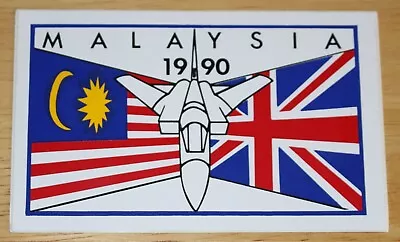 1990 RAF Royal Air Force Panavia Tornado Malaysia Sales Tour Sticker • $7.46