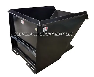 New 2 Cubic Yard Skid Steer Loader Dump Hopper / Dumpster Attachment - Bobcat • $1345