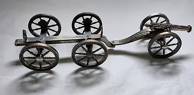 Vintage Ornamental Silver Plated Cannon  And Carriage For Mints 1950’s • £22.99