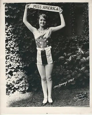 Vintage Original Photograph 1927 Miss America Pageant Winner Lois Delander • $300