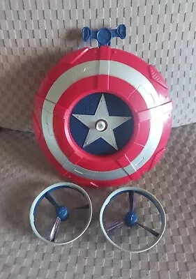 Marvel CAPTAIN AMERICA Flying Disc Launcher SHIELD TOY Hasbro AVENGERS • £12.99