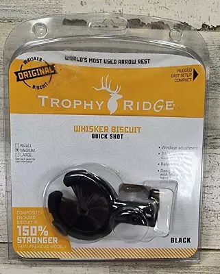 **NEW**Trophy Ridge Quick Shot Whisker Biscuit Arrow Rest Medium AWB100MWP • $33.96