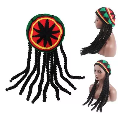 Novelty Reggae Jamaican Fancy Dress Hat With Dreadlocks   Costume • $23.89