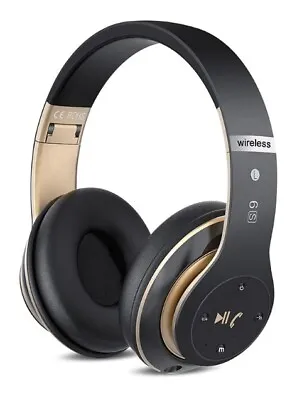 6S Wireless Headphones Over Ear[40 Hrs Playtime]Hi-Fi Stereo Foldable Wireless • £10