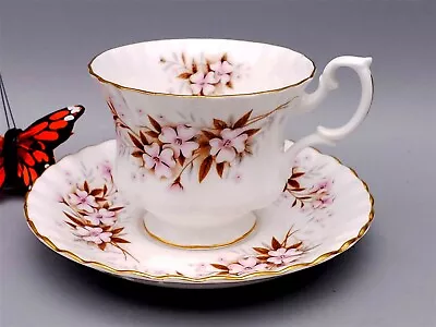 Royal Albert Pink Pansies Cup & Saucer - English Bone China • $21.25