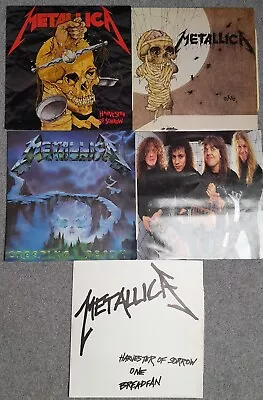 Metallica Five Vinyl Set Lot EPs 12  Creeping Death Harvester One The 5.98 EP • £75