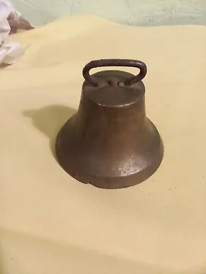 Antique 3 3/8  Diameter X 3  Tall Bronze Bell • $18