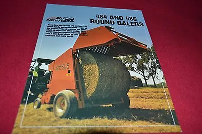 New Idea 484 486 Round Baler Dealers Brochure YABE12 • $17.99