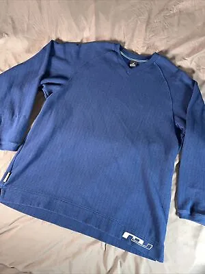 Jordan Brand Sweatshirt Vintage Y2K Oversized XXL Wizard Blue French Dodger • $15.23