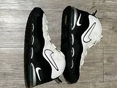 2011 NIKE AIR MAX UPTEMPO 95 WHITE BLACK TEAL BASKETBALL SHOES Sz 11 Rare • $210