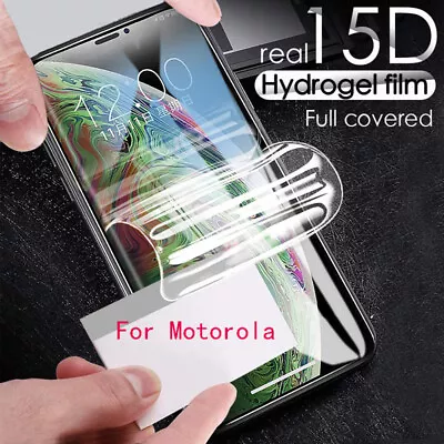 New Hydrogel Film For Motorola Moto G9 E7 G8 E6 Z2 Screen Protector Film Lot • $20.89