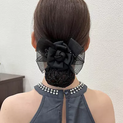 Hair Snoods For Women Hair Clip Barrette With Net Chignon Hair Bun Cover U7Z4 • £7.10