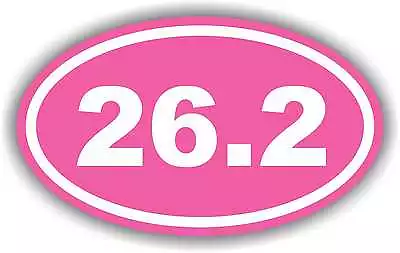 5 X3  Pink 26.2 Decal Sticker Car Truck Window Bumper Running Jogging Marathon • $2.99