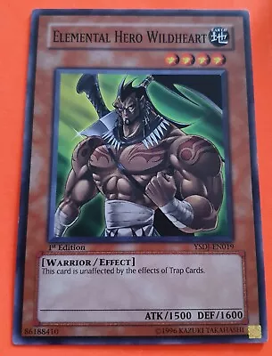 £3 • Buy Elemental HERO Wildheart - 1st Edition Common - Starter Deck Jaden Yuki - YGO
