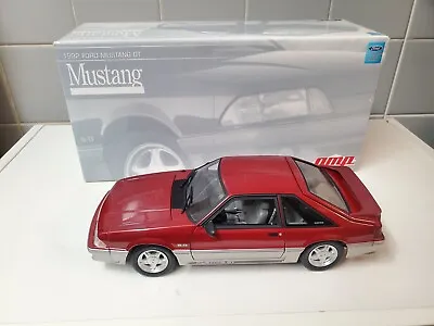 GMP 1992 Ford Mustang GT 5.0 Wild Strawberry Red 1/18 Diecast Model Car • $525