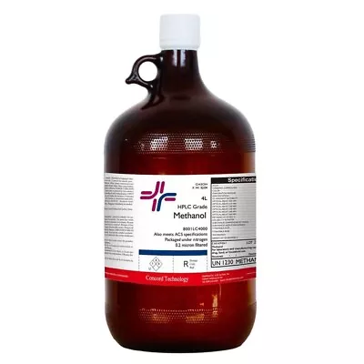 Methanol HPLC ACS 99.9% Min 4-Liter • $55