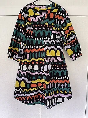 Gorman Port Royale Dress Size 6 Relaxed Fit Bright Bold Colours Pockets! • $65