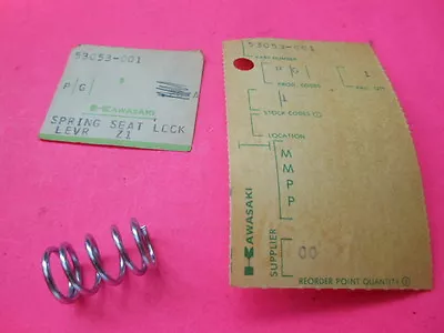 Nos Oem Kawasaki 1973-75 Z1 Seat Lock Lever Spring 53053-001 • $11.99