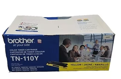 Brother Genuine TN110Y Yellow Toner Cartridge - TN110 - Free Shipping • $19.96