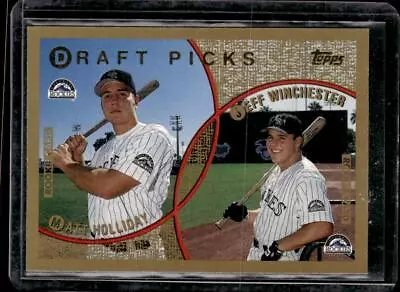 1999 Topps #442 Matt Holliday / Jeff Winchester RC No Topps MVP Promotion Stamp • $1.99