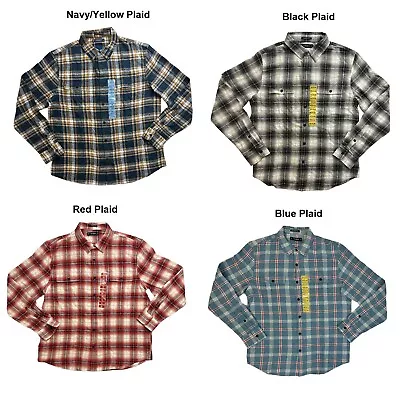 Lucky Brand Men's Button-Down Humboldt Woven Long Sleeve Flannel Shirt • $16.99