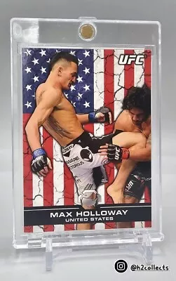 Max Holloway Rookie RC USA FLAG 2013 Topps UFC Bloodlines /188 RARE Blessed Best • $175