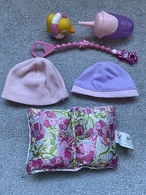ZAPF CREATION Baby Annabelle Accessories HATS /  MILK BOTTLE / PILLOW  / DUCK • £8.99