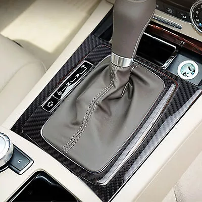 Carbon Fiber Gear Shift Panel Frame Cover Fits Mercedes Benz C Class W204 07-13 • $12.98