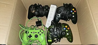 Lot Of Playstation 2 Xbox Wii Controllers For Parts Or Repair • $10