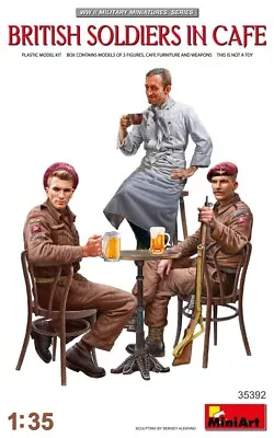 MIN35392 - Miniart 1:35 - British Soldiers In Cafe • £11.79