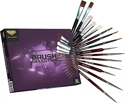 Army Painter Brush Set 15pcs Paint Brush Selection Models & Miniatures Painting • $71.18