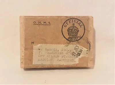 £9.99 • Buy Original WW2 British RAF Royal Air Force Medal Box H. Barker