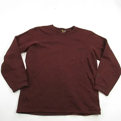 Mountain Hardwear Sweater Mens Large Long Sleeve Crew Neck Pullover Burgundy • $19.98