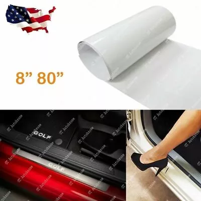 8 X 80  Car Door Sill Edge Paint Clear Protection Scratches Vinyl Film Sticker • $8.96