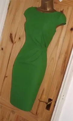 £3.20 • Buy Green Vintage 40s Galaxy Pencil Wiggle Smart Party Work Office Shift Dress 14 16