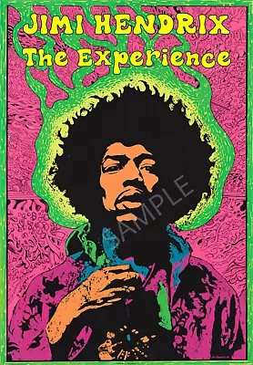 Vintage Music Poster Jimi Hendrix Experience 70s Gig Festival Ad Art Print A3 A4 • £5.99