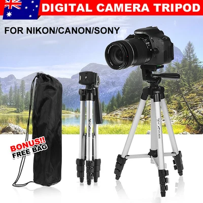 $15.25 • Buy Camera Tripod Stand Mount For Travel Digital DSLR SLR Sony Adjustable Hiking