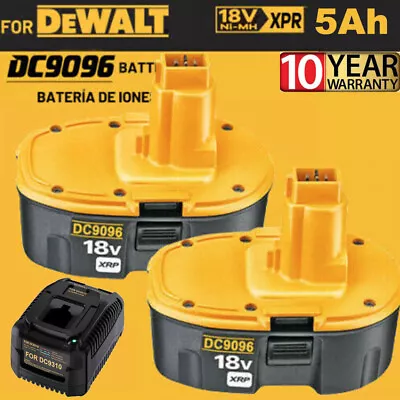 £11.90 • Buy 2 Pack 18 Volt XRP Battery For Dewalt DC9096-2 DC9098 DC9099 DC9096 DC9096S OEM