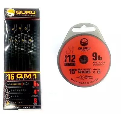 Guru QM1 Banded Hair Rigs • £3.99