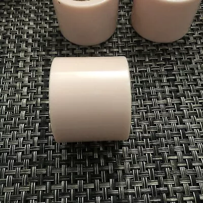 Vintage VERA NEUMANN Pink Round Modern Napkin Rings Set Of 6 • $15