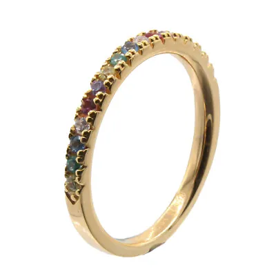 Sif Jakobs Gold Ring 18 Carat Gold Size 54 Cubic Zirconia Ladies Jewellery • £66