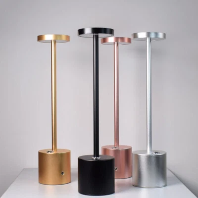 £12.99 • Buy LED Table Lamp Dimmable Bar Touch Night Light ​Cordless Metal Bedroom Bedside