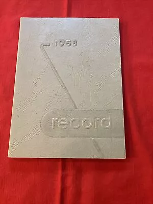 1958 VINELAND HIGH SCHOOL YEARBOOK VINELAND NJ NEW JERSEY ~ THE RECORD Soft Cov. • $30