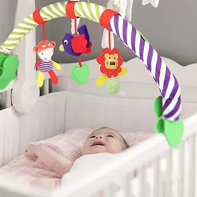 Baby Play Arch Crib Toys Stroll Activity Arch With Rattle Crib Pram Gifts Toys • £14.99