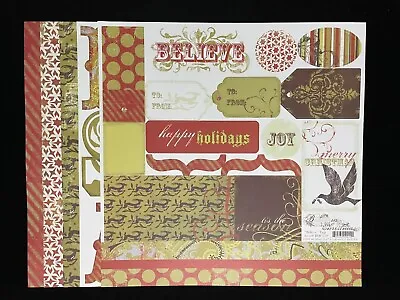 Mme Bohemia Christmas  Believe  Collection 12x12 Ss Heavy Paper • $1