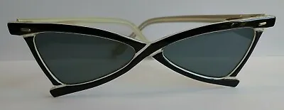 Ultra Cool 1950's Made In France Vintage Black & White Optical Design Sunglasses • $245